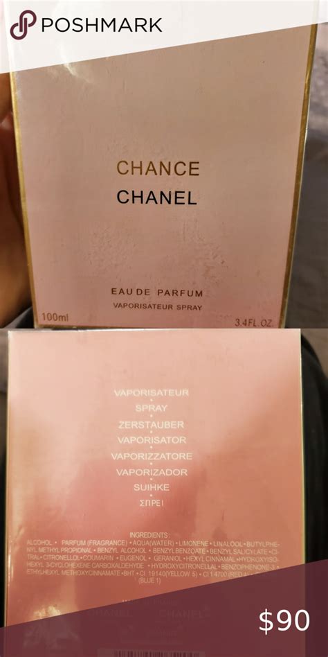 chanel chance ingredients list